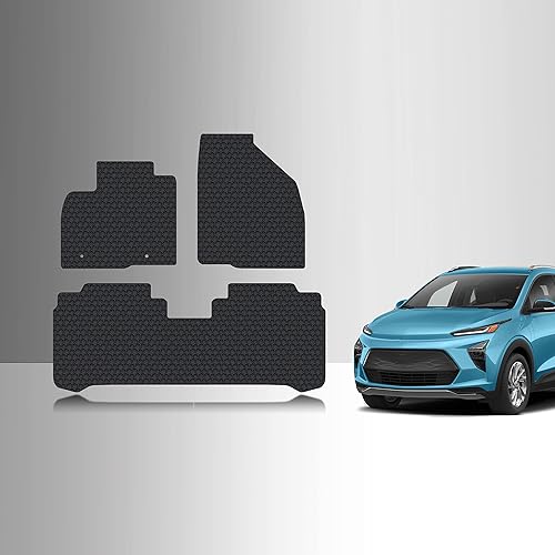 TOUGHPRO Juego de accesorios de alfombrillas (primera fila + 2 fila) para Chevrolet Bolt EUV resistente para todo tipo de clima (fabricado en