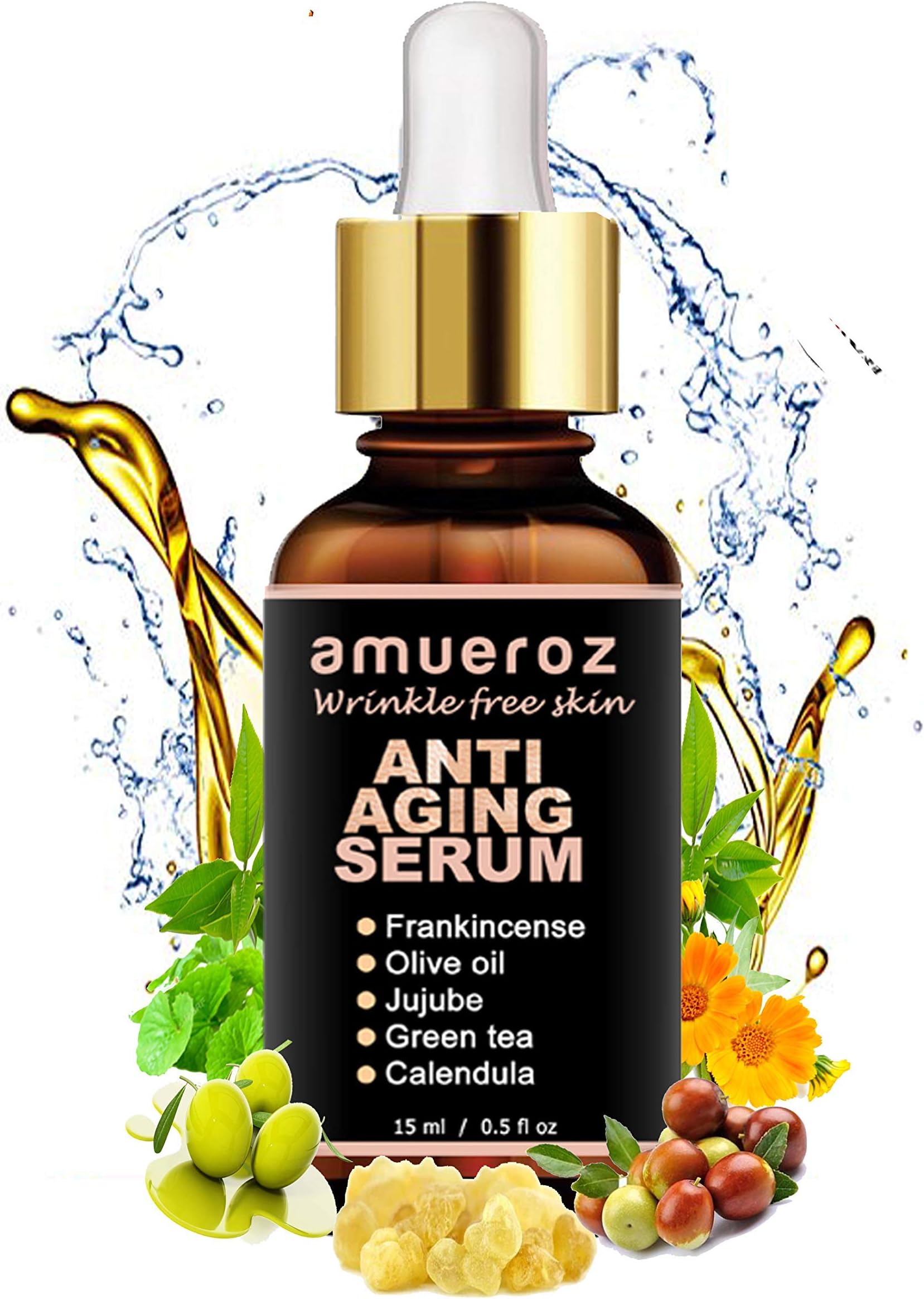 Anti Aging Serum | Active Anti-wrinkle Collagen Serum | 24k gold Vitamin C serum -15ml