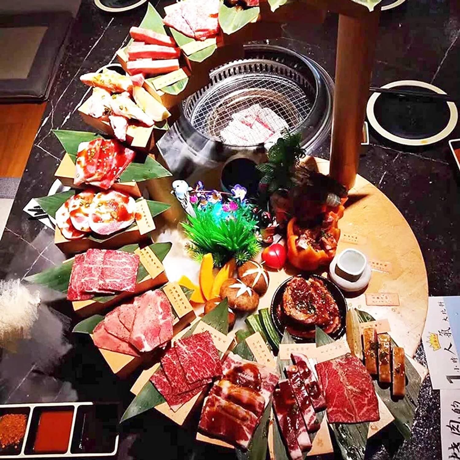 Plateau à Sushi En Bois DOITOOL – Style Japonais, 42 X 17 X 7,5 Cm | Pour Restaurant, Maison, Fêtes, Décoration - 6