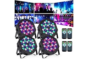 Stage Light: Par Can Lights for Stage Lighting, Disco LED Party Lights RGB