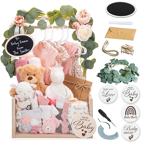 Miniatura 11 de Cajón Armario de Madera para Baby Shower - Caja de Madera Personalizable con Sistema de Doble Varilla, Cesta Personalizada para Baby Shower con