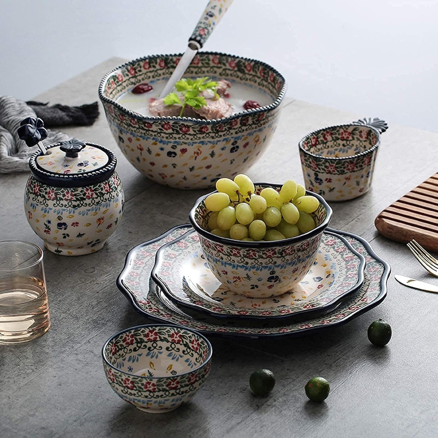 作家さんの織部大鉢・盛皿