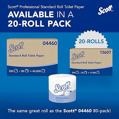 Vista 14 de Kimberly-Clark Scott Papel higiénico, rollo estándar de dos capas, Blanco, 44000