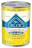 Blue Buffalo Homestyle Recipe Natural Adult Healthy Weight Wet Dog Food, Chicken 12.5-oz can (Pack of 12)