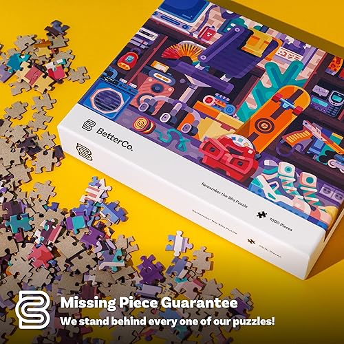 Miniatura 5 de BetterCo. Remember The 90's Puzzle, rompecabezas de azulejos para artes y manualidades, juguete de recreación para niños y adultos, decoración de