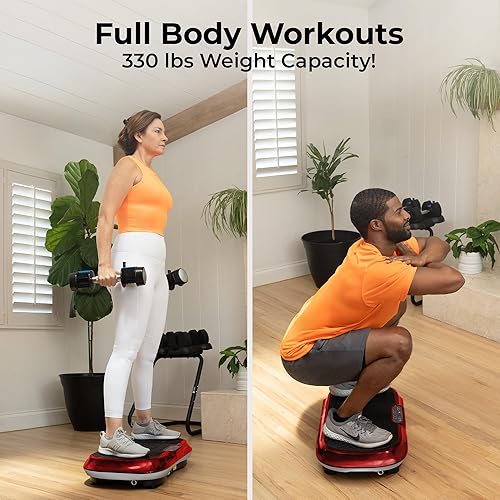 Miniatura 5 de LifePro Waver - Máquina de ejercicios con placa de vibración para entrenamiento de cuerpo entero con bandas de bucle, equipo de entrenamiento en