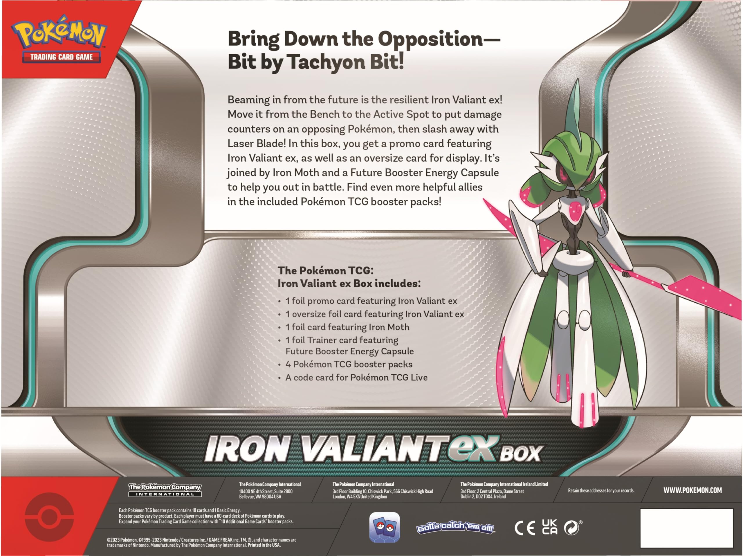 Amazon.com: Pokemon TCG: Roaring Moon or Iron Valiant ex Box (One at  Random) : Toys & Games