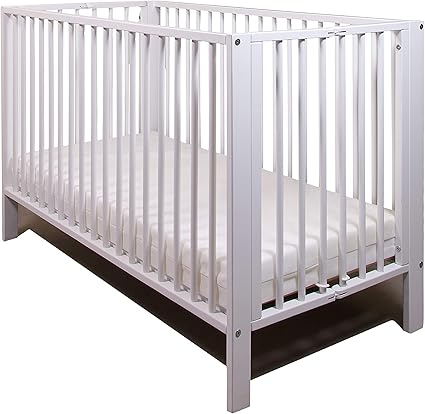 all white crib