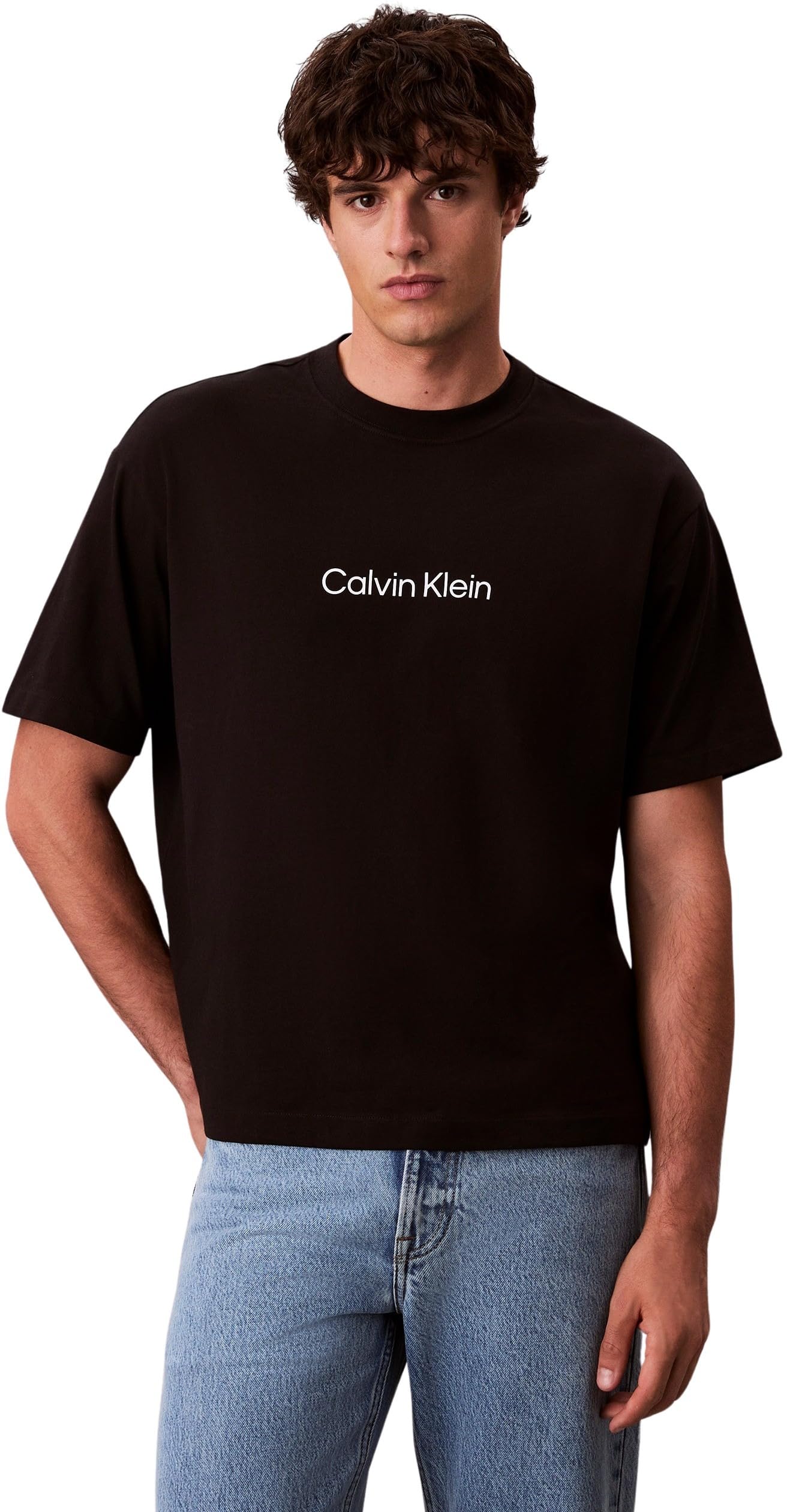 Calvin Klein Men's Logo T-Shirt 2XL Black