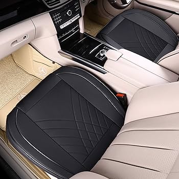 PU Leather Car Replacement Seat Cushion Pad Front Seat Protector Mat Cover For 4 Door Sedan