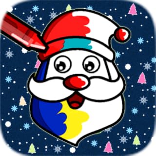 Happy Christmas Santa Painting Book