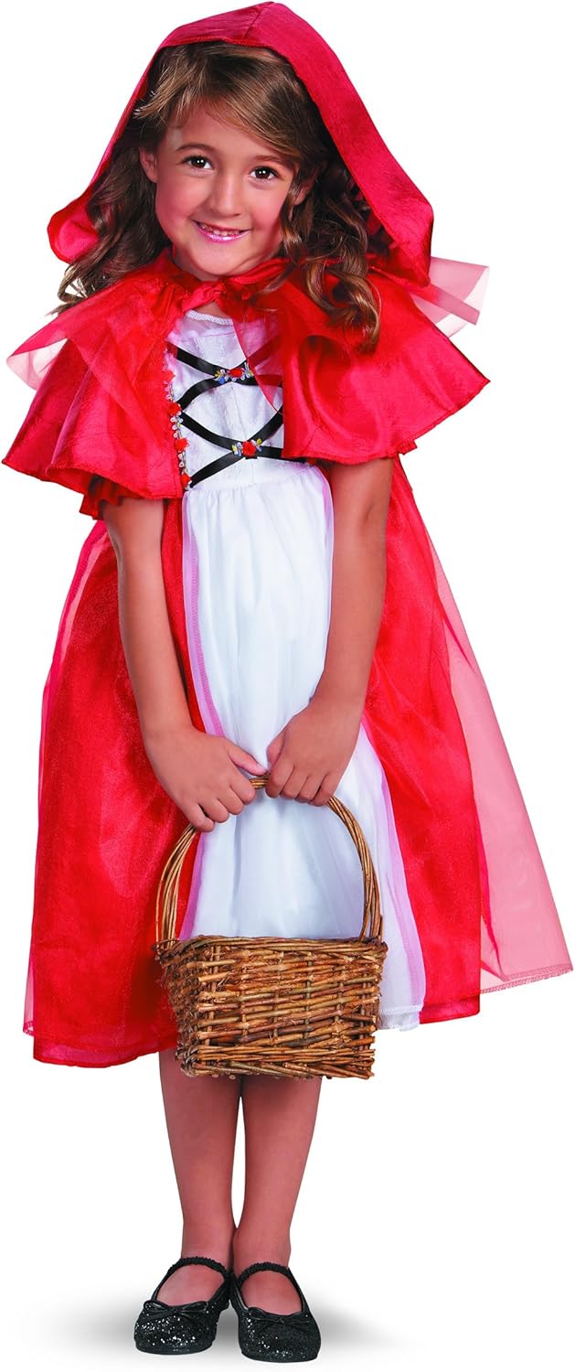 Disguise Secret Fairytale Storybook Red Riding Hood Girls Costume, 3T-4T