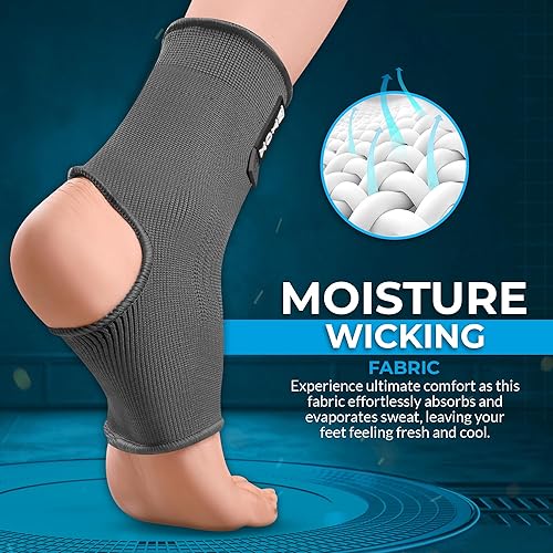 Miniatura 5 de WYOX Tobilleras de apoyo de boxeo para hombres y mujeres, Muay Thai, soporte de tobillo para kickboxing, gimnasio (par)