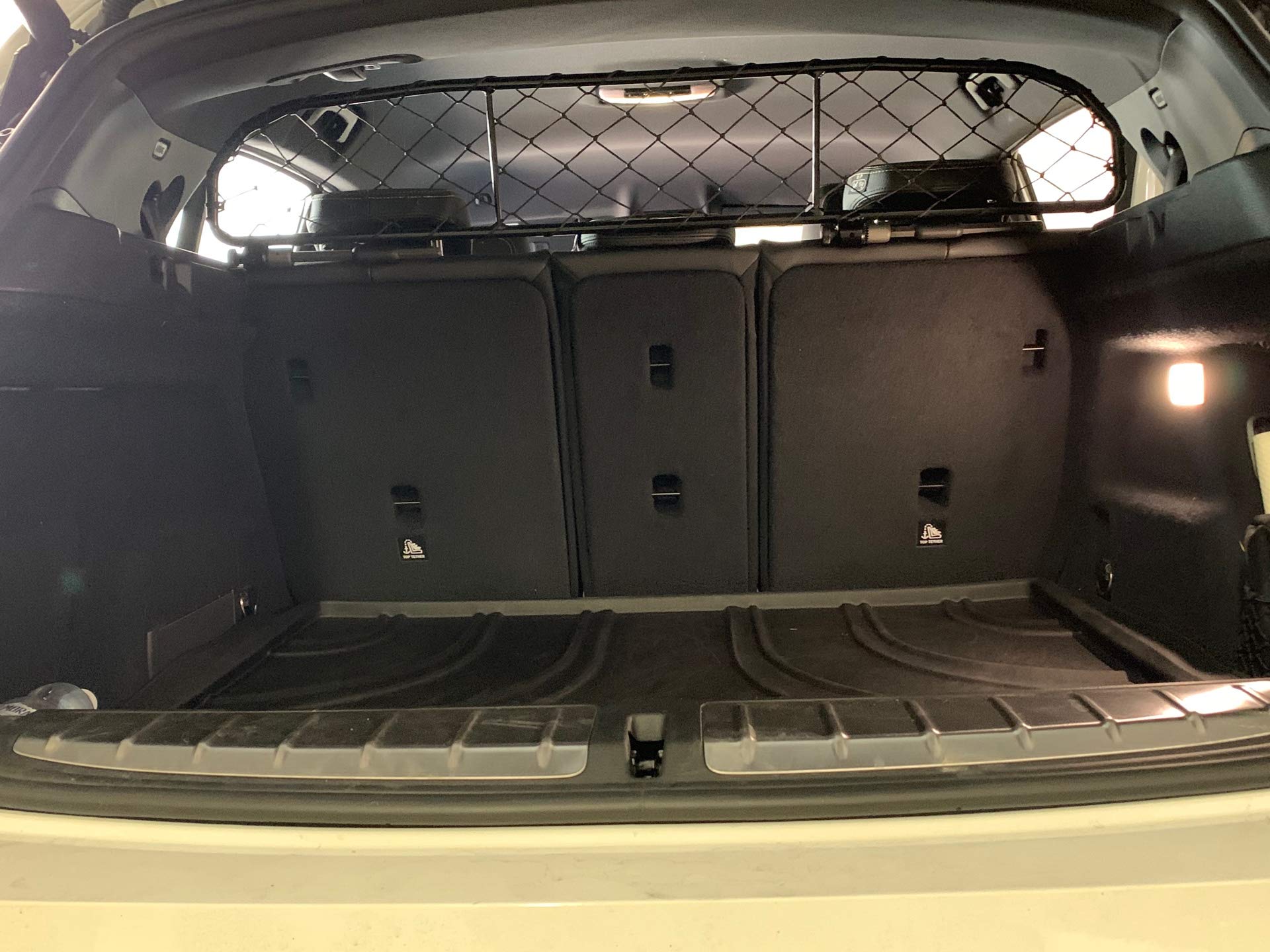 ERGOTECH Filet Grille de séparation Coffre pour BMW X2 (2018-2023) RDA65-HXXS16, pour Chiens et Bagage. Sûr, Confortable pour Votre Chien, Garantie!