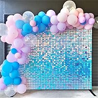 Vista 86 de 36 Panels Giltter Wall Backdrop Pink Shimmer Wall Backdrop for Party Wedding Birthday Engagement Bachelorette Parties Anniversary Decoration