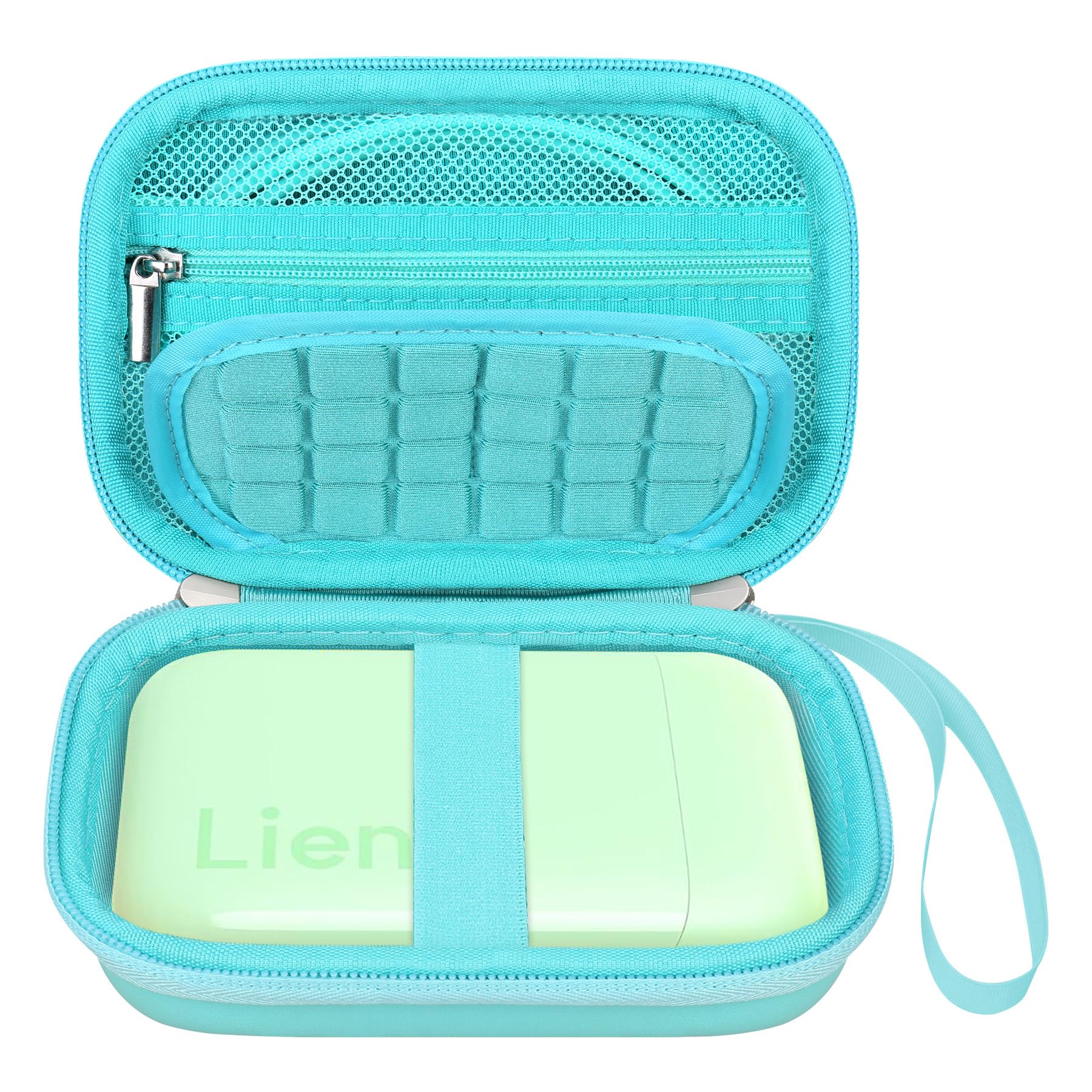 Elonbo Carrying Case for Liene 2x3” Photo Printer, Portable Instant Printer Travel Holder, Mini Picture Printer Bag. Mesh Pocket Fits Photo Paper,