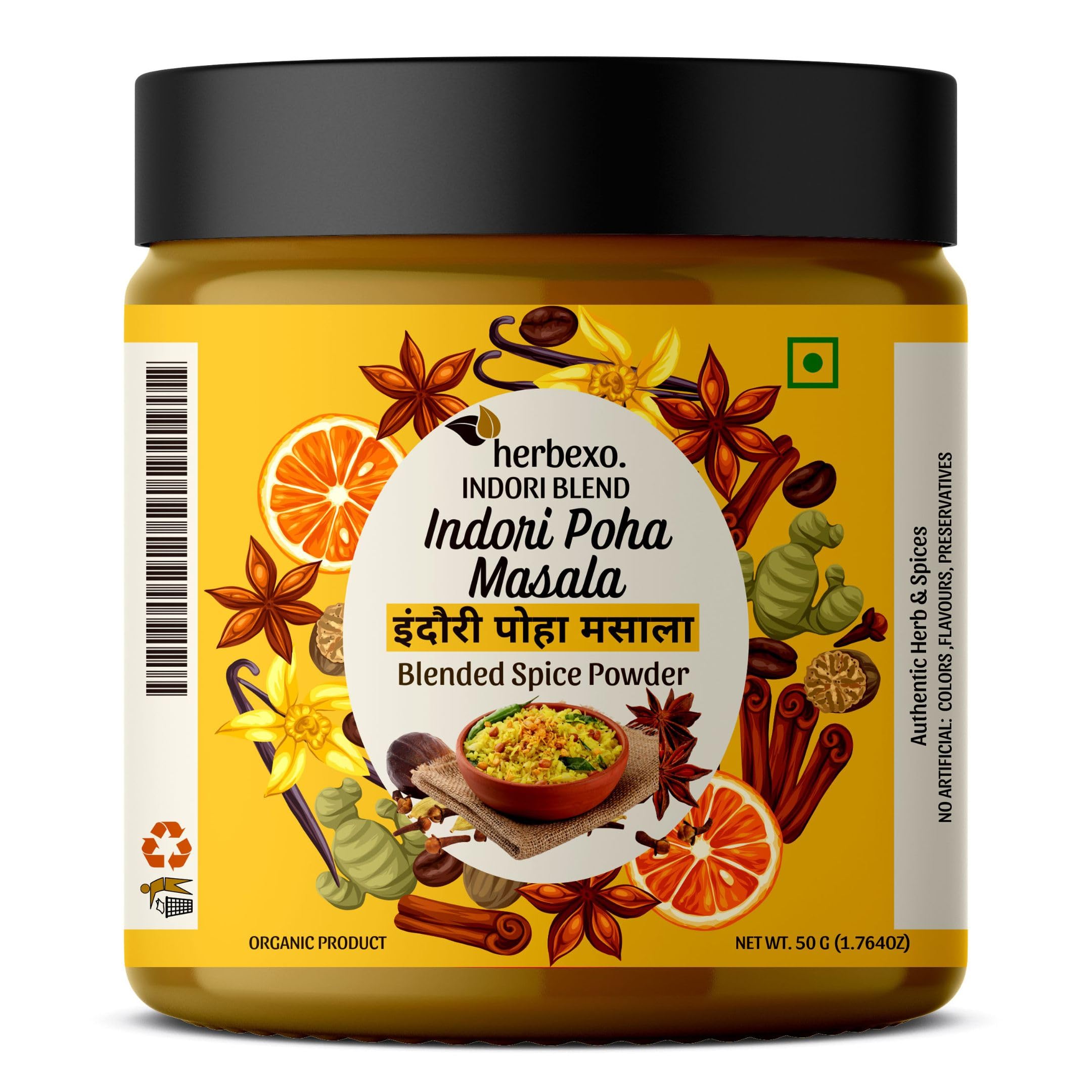 Herbexo Jeeravan Masala Indore Poha Masala Powder - Authentic Indori Jeeravan Masala for Poha - Indori Poha Masala Seasoning for Authentic Taste - 50gm Ideal for Indore Style Poha Dishes (B0CN9LZBKJ) Amazon Price History, Amazon Price Tracker