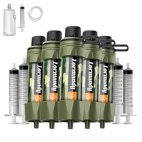 Paja de filtro de agua, purificador de agua portátil de emergencia, sistema de filtración de agua personal, sistema de filtro de agua de pajita,