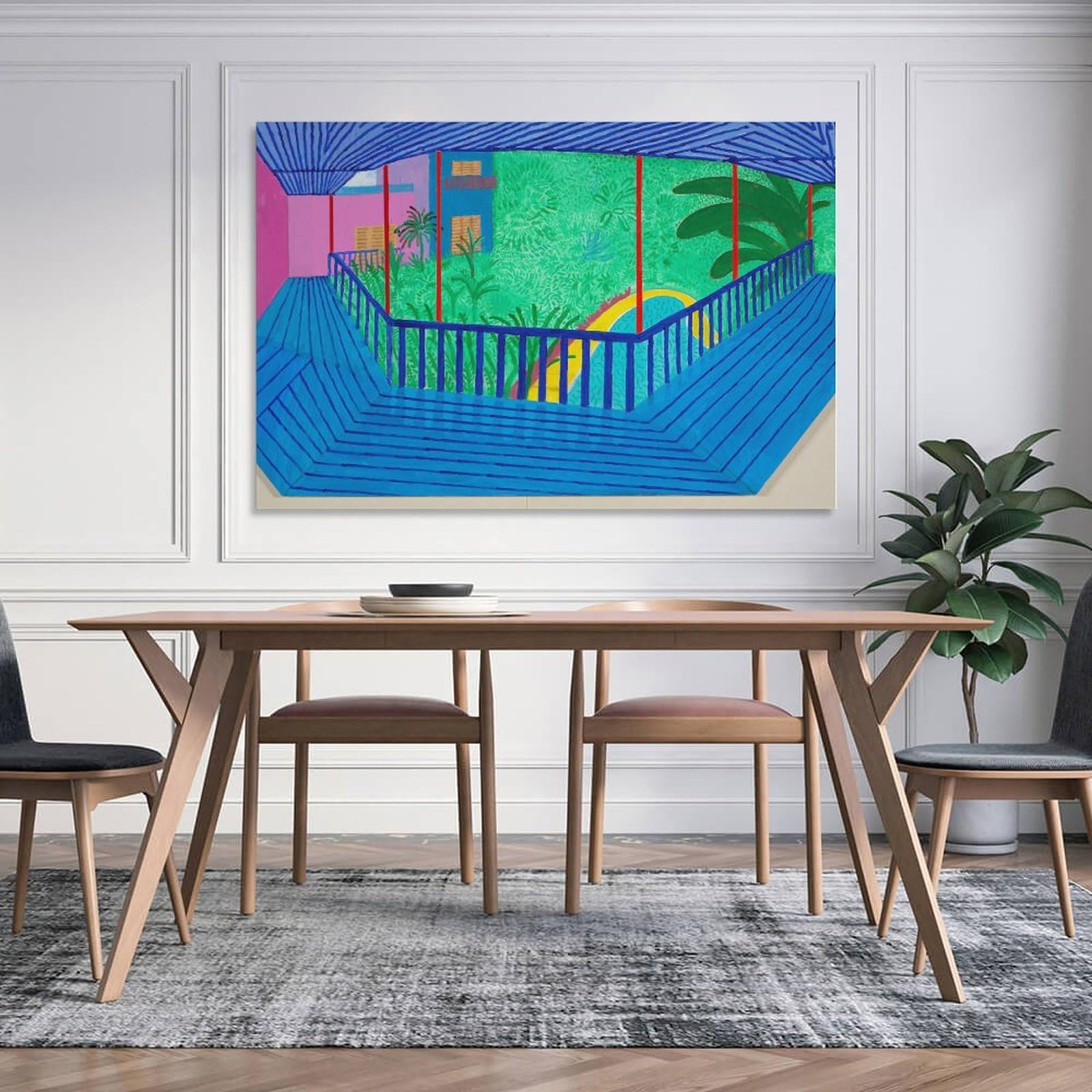 Amazon.co.jp: David Hockneyデイヴィッド・ホックニー絵画 花ポスター