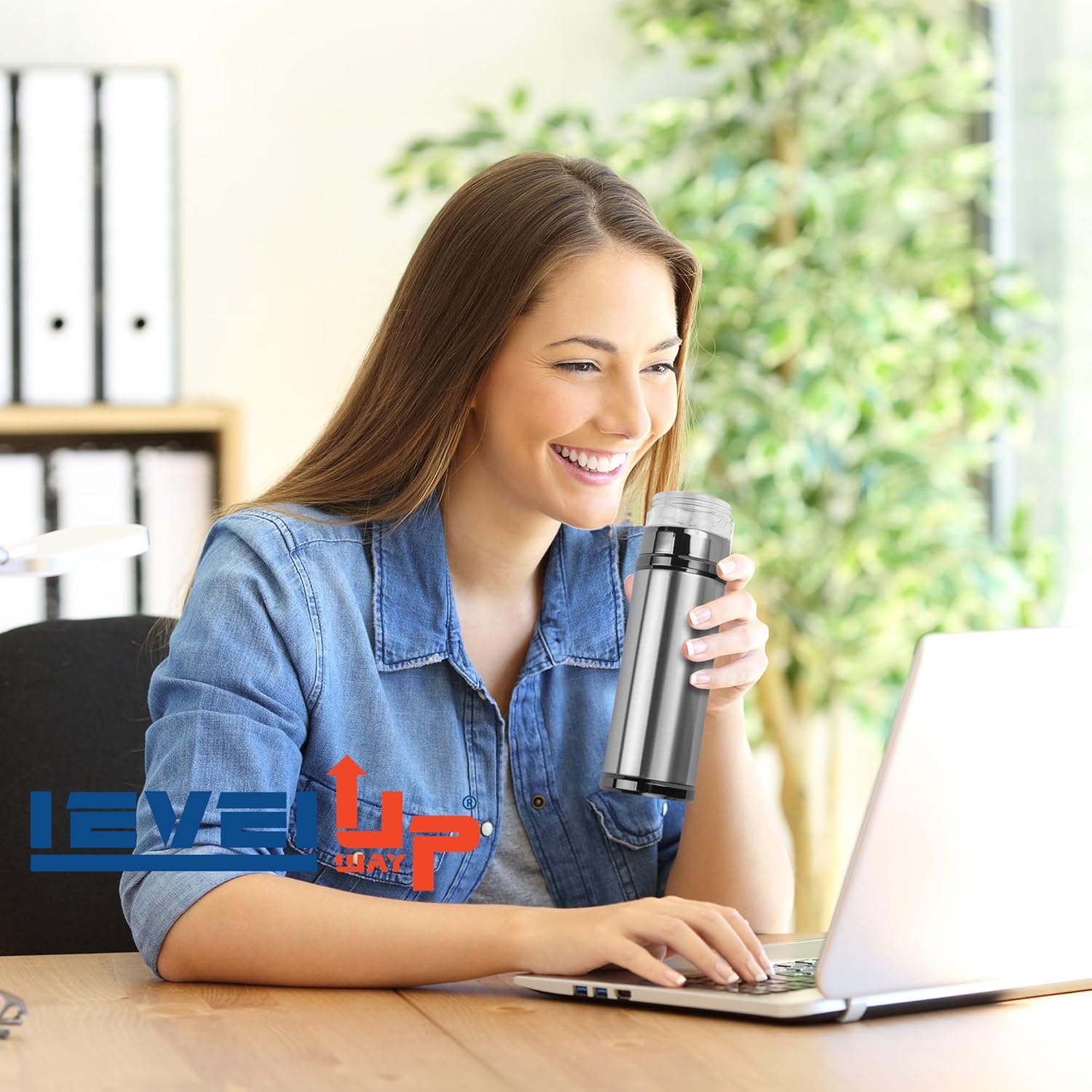 2 in 1 Hydrogen Water Bottle Generator – SPE/PEM Technology – Stainless Steel Bottle with Self Cleaning Mode – 11oz / 330ml – Up to 1300 PPB Hydrogen Enriched Water - Image 9