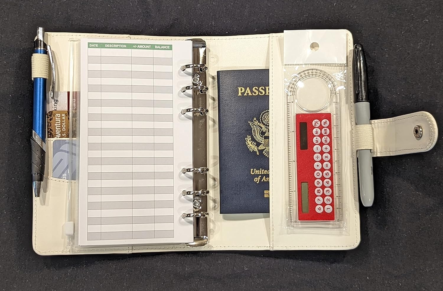 Budget Binder, Planner, Cash Envelopes for Budgeting, Binder with Zipper Envelopes, Money Organizer Cash, Planner Multicolor, CWAP_39
