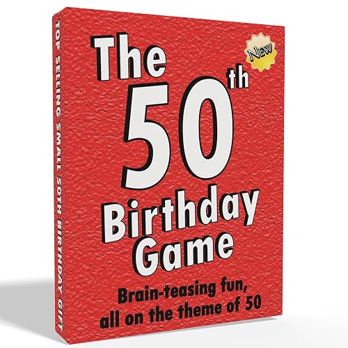 50th Birthday The Game - amusing gift idea or fun party ice breaker, especially for people turning fifty. Perfect for those who need 50 bday gifts for women and 50th birthday gifts men