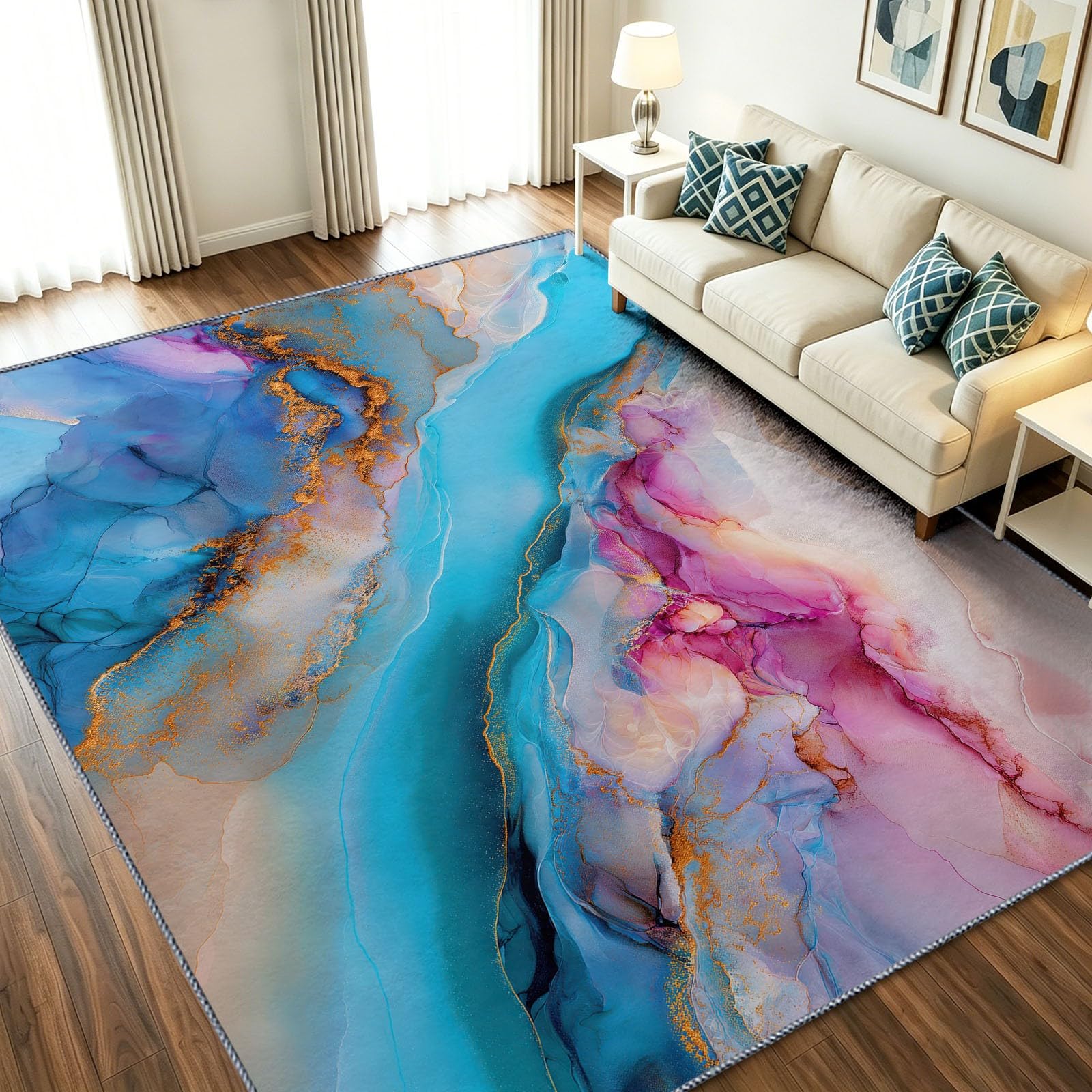 Tapis de chambre super doux et antidérapant lavable pour un confort au quotidien
