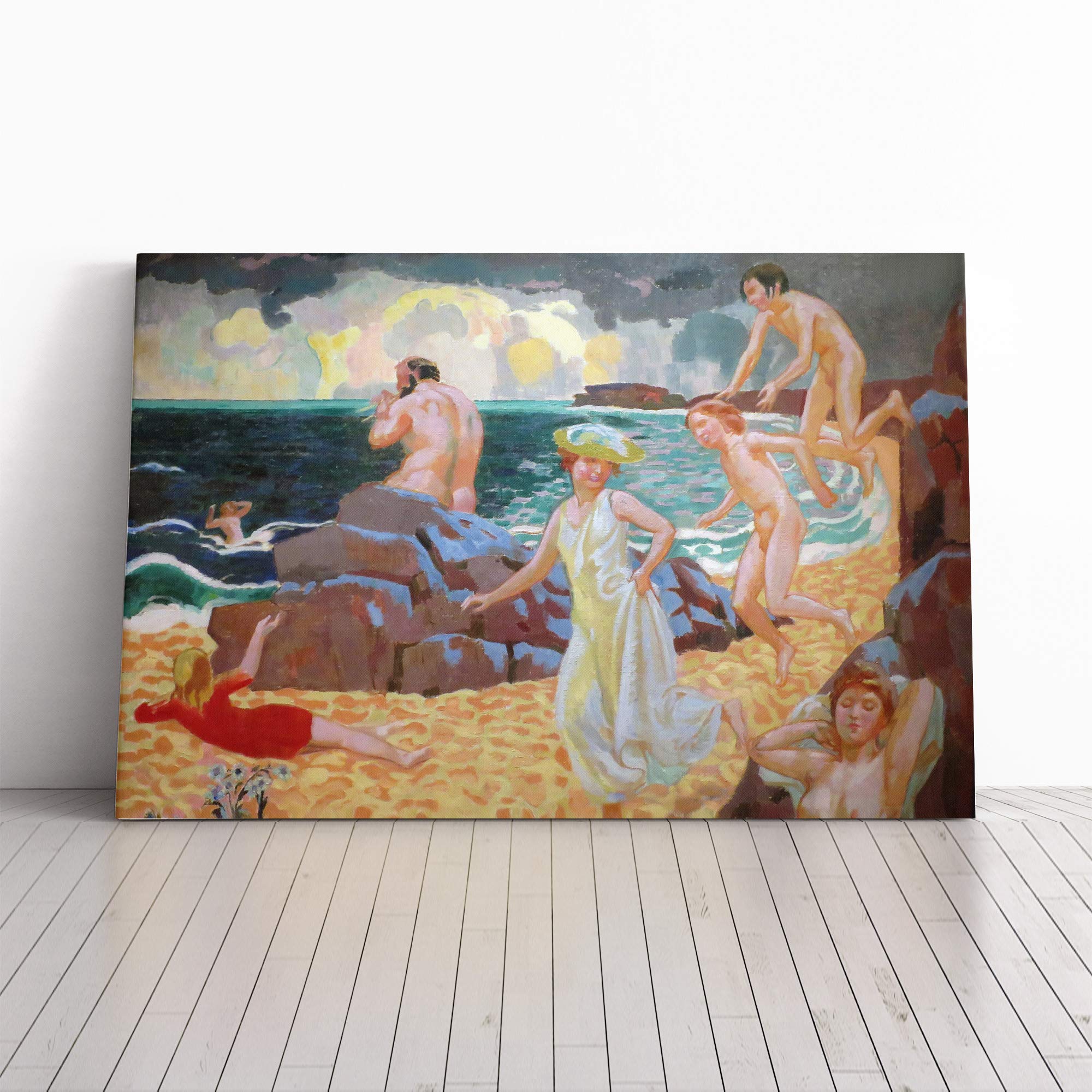Maurice Denis Polyphemus Canvas Print | Gallery Wrapped 30mm Frame Wall Art | 30x20 inches | Ready to Hang | Modern Picture | Living Room Bedroom Lounge Office