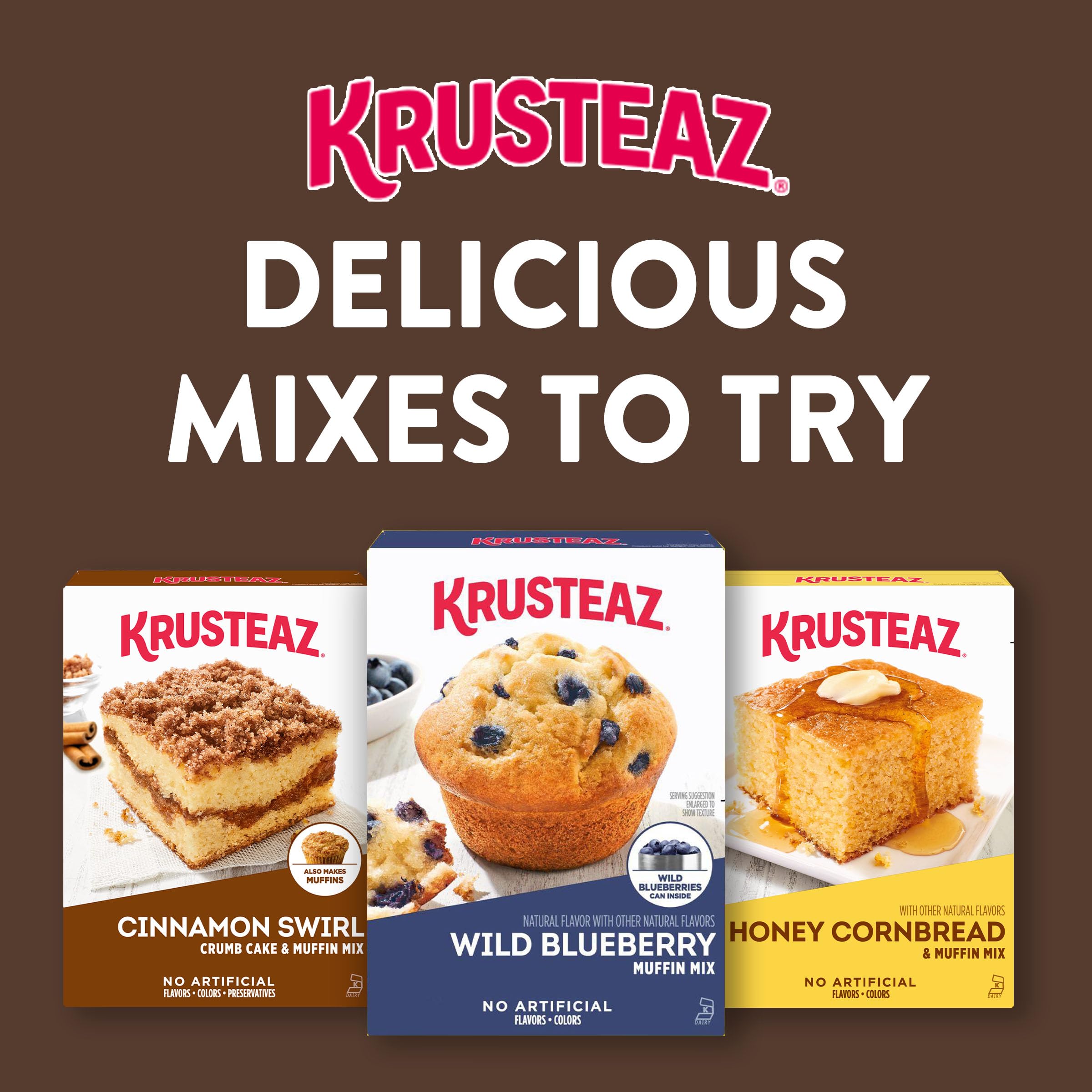 Krusteaz Double Chocolate Supreme Muffin Mix, 20-Ounce Boxes (Pack of 12)