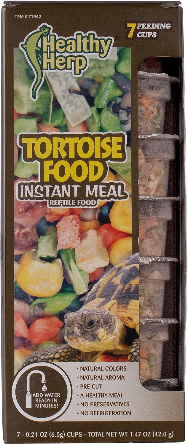 Healthy Herp Tortoise Food Instant Meal 7 x 0.21-Ounce (6.0 Grams) Cups