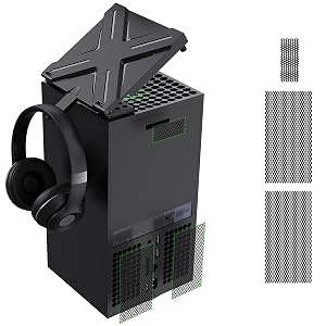 Benazcap Case Compatible with Xbox Series X Superior PC Case Dust Filter Top Cover and Dust-Proof Filter Accessories