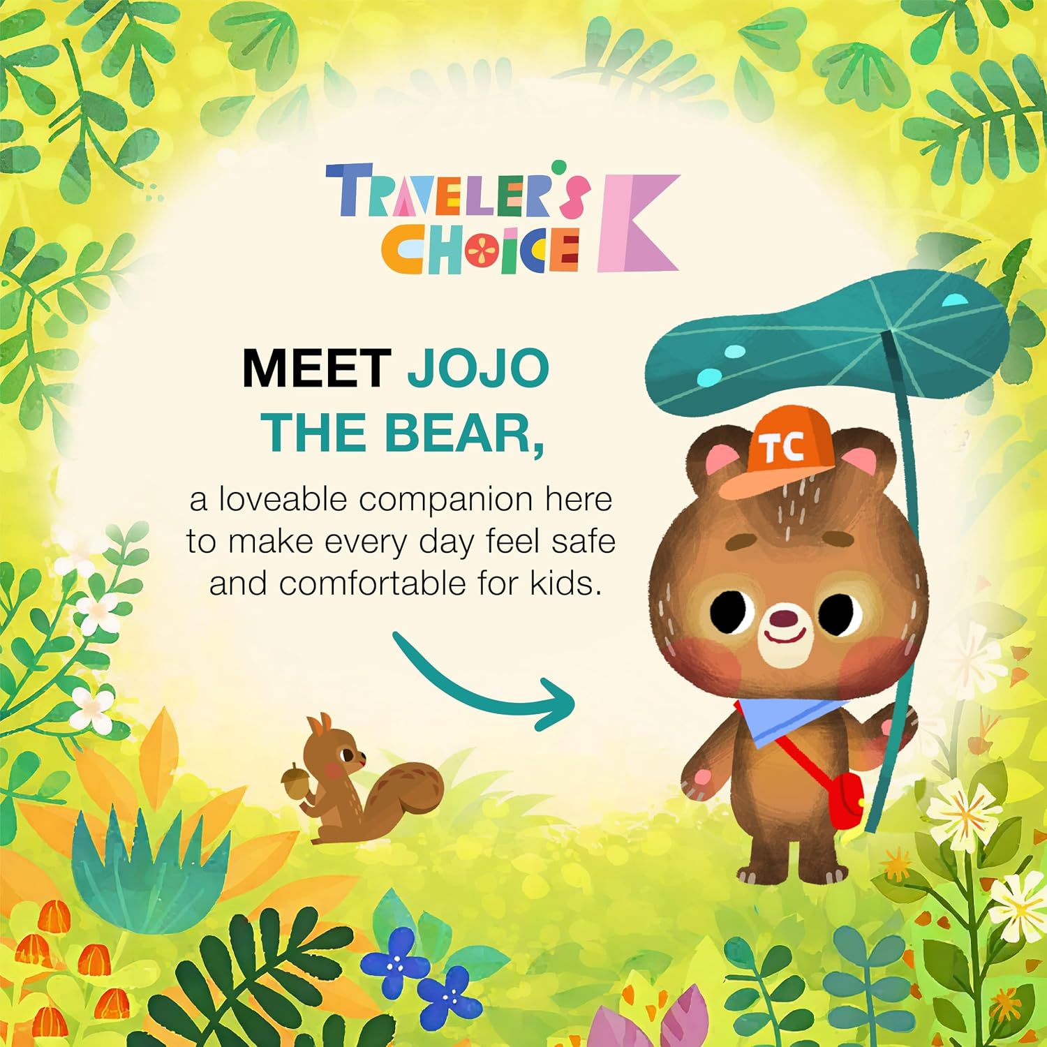 Traveler's Choice Kids JoJo the Bear's Travel Adventure, 2-Piece Luggage Tag Set for Suitcases image 2