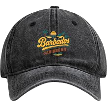 Barbados Caribbean Typographic Design Dad Hat Unisex Soft Baseball Cap