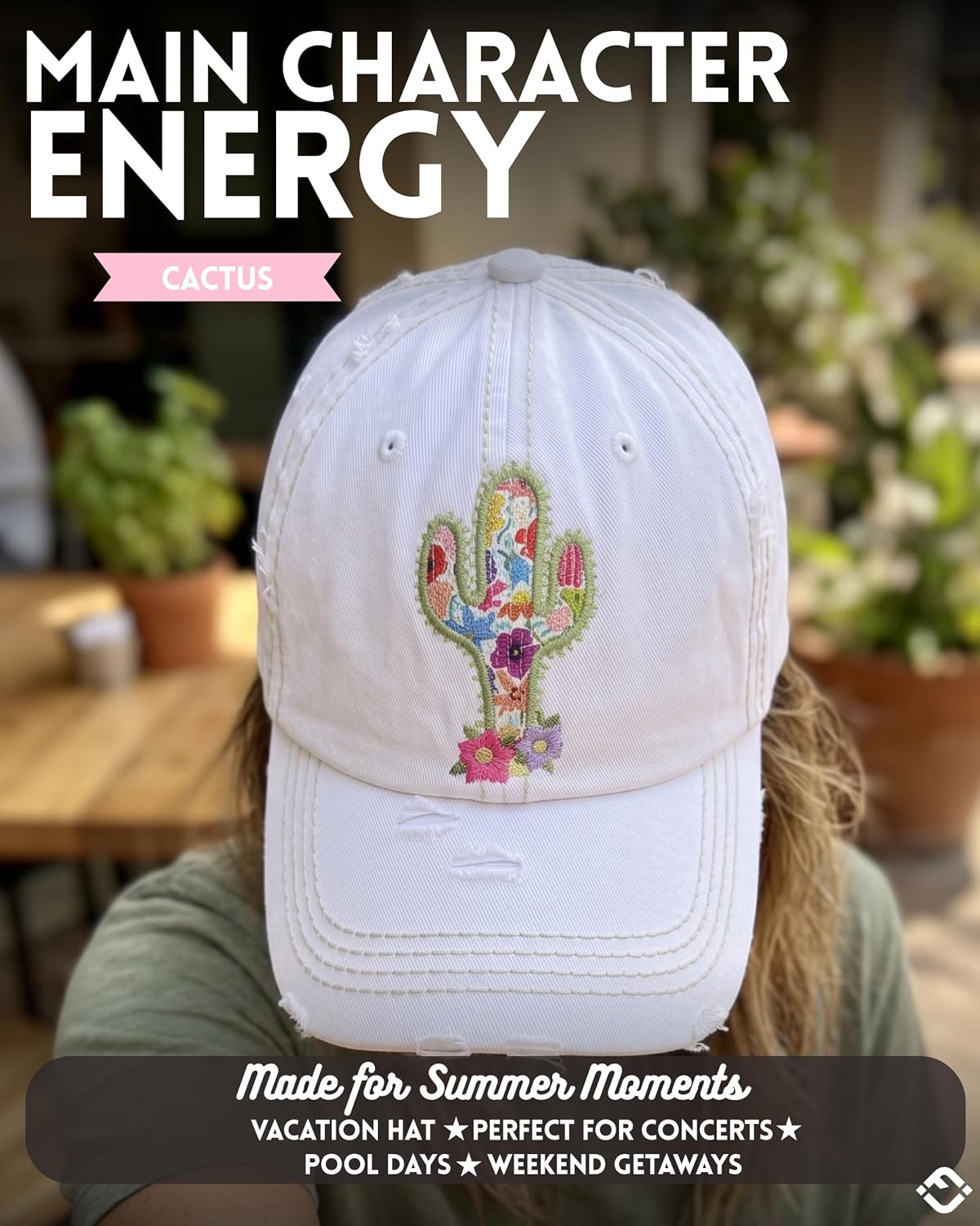 Funky Junque Distressed Baseball Cap, Vintage Embroidered Dad Hat image 4