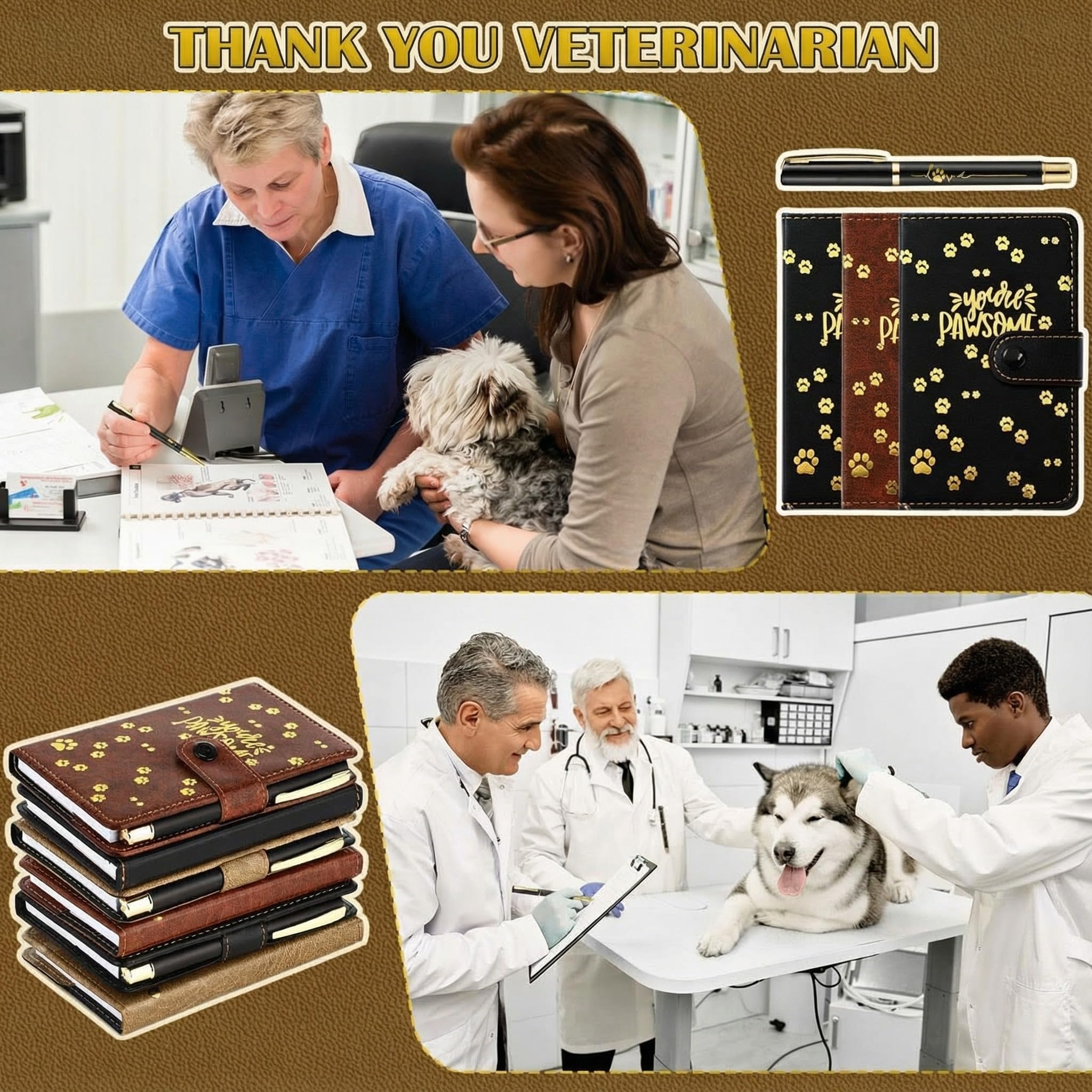 Mimorou Lot de 36 cadeaux de reconnaissance vétérinaire en vrac avec stylo à bille, cadeau de remerciement pour vétérinaire, assistant, infirmière, fournitures scolaires, amoureux des animaux
