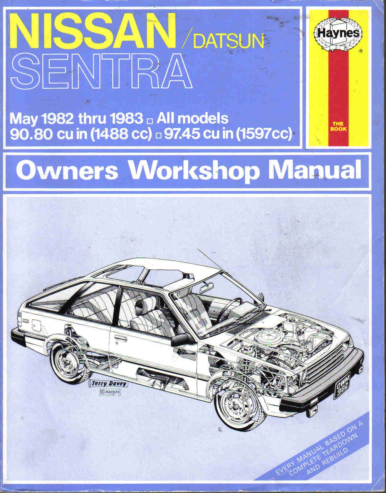 Buy Nissan/Datsun Sentra 1982-83 Owner's Workshop Manual — BookShops.in