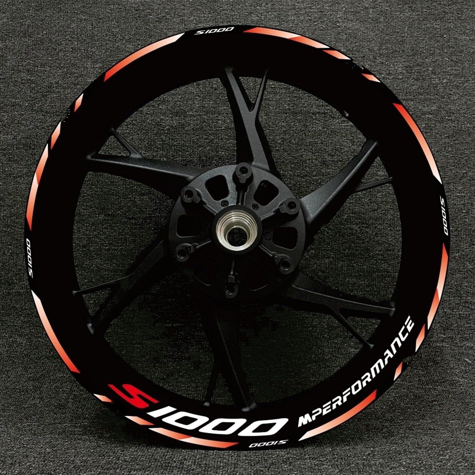 Motorcycle Wheel Sticker Rim Decal Hub Stripe Tape for BMW S1000XR S1000R 1000RR Motorbike(Color15)