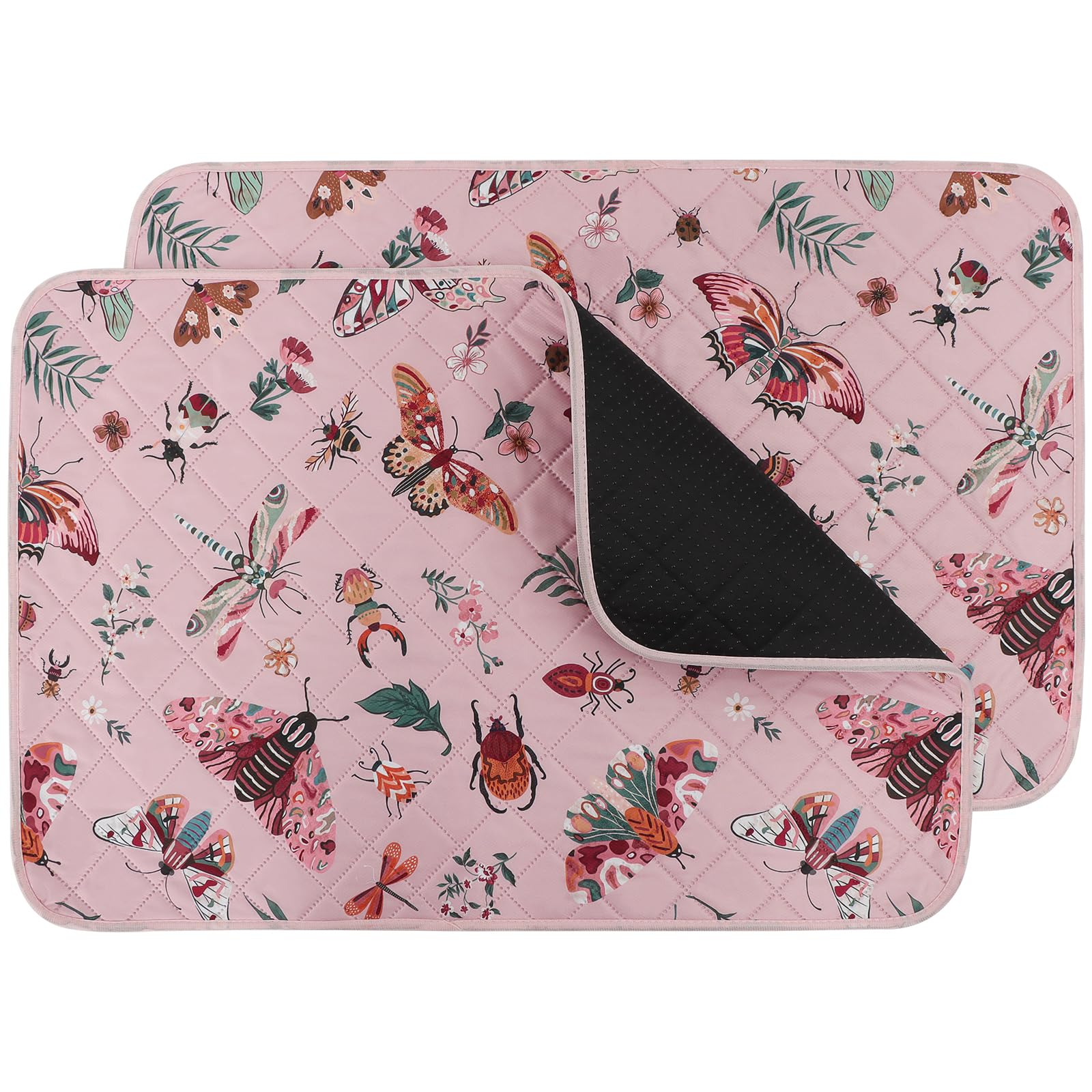 IEUUMLER 2 pezzi Tappetini Assorbenti per Cani, Assorbenti e impermeabili, Riutilizzabili educatore tappetino Pads per Cuccioli per casa, auto, viaggi EU014