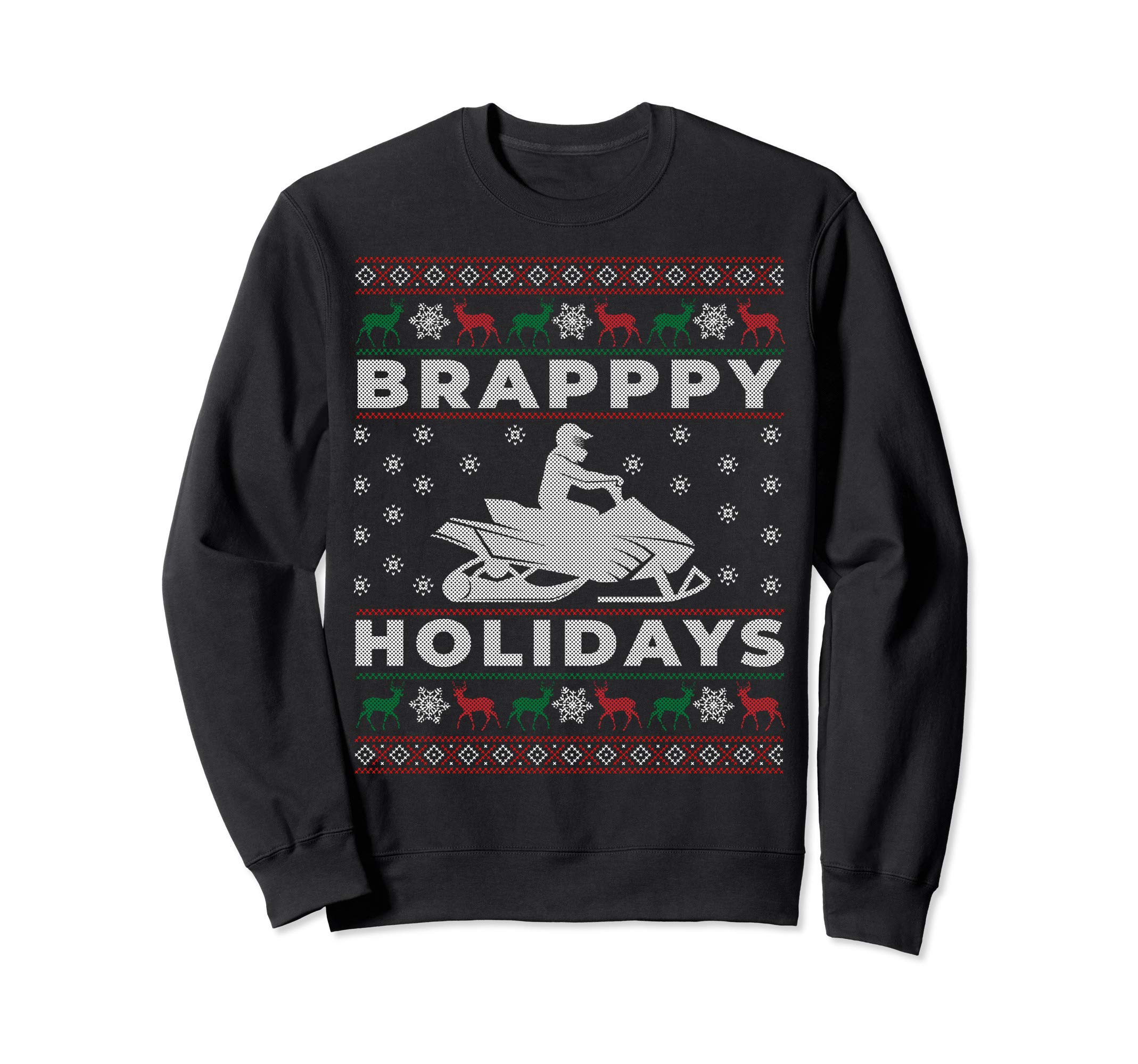Snowmobile Ugly Christmas Sweater Gift for Snowmobile Driver Sweatshirt