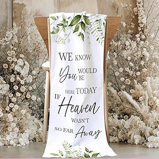 Memorial Wedding Chair Reserved Sign Bridal Shower Wedding Leaves Decorations In Loving Memory of Loved One Gifts for Bridegroom Bride Newlyweds Save a Seat for Someone In Heaven