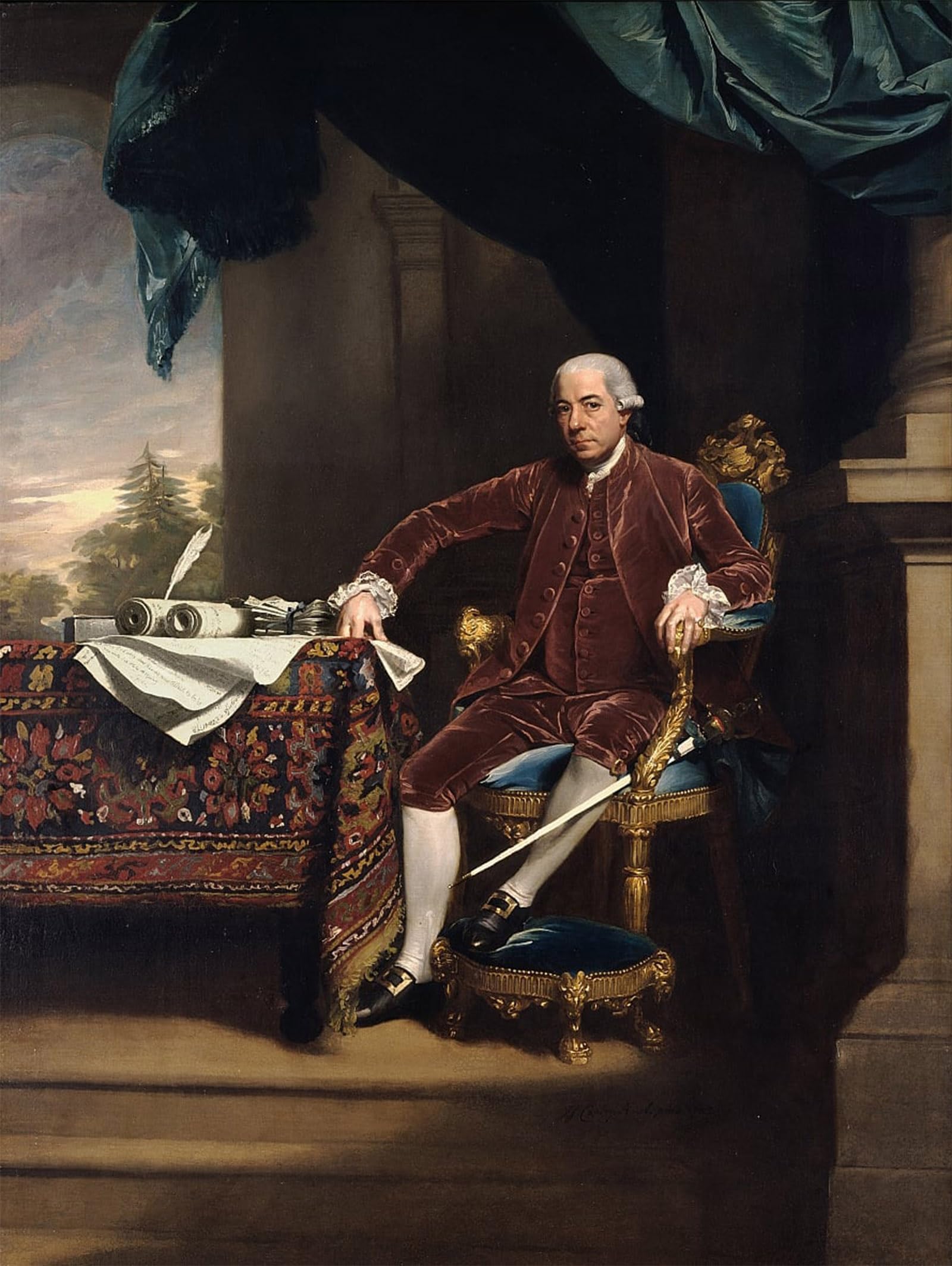 ARTXLXXBN Famous Print Painting Colorful Art Print Henry Laurens by Singleton Copley Canvas Art Decorations for Home Decor 60x90cm