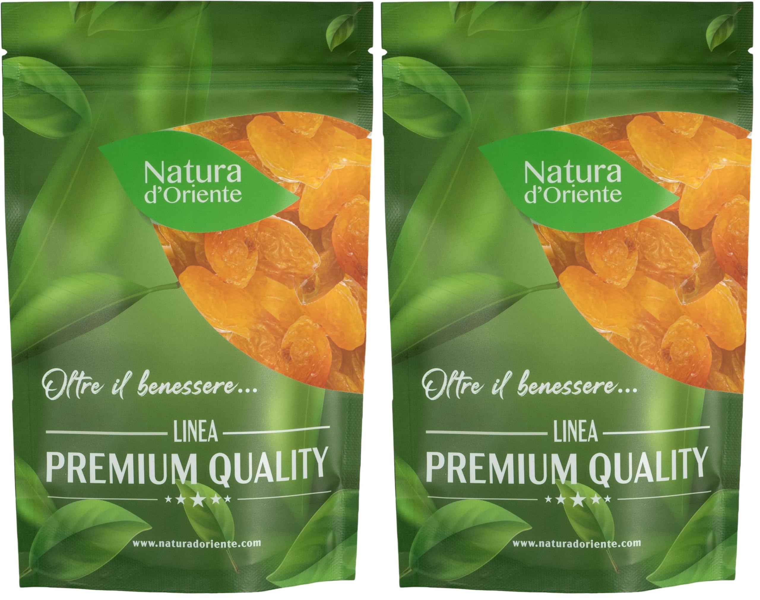 NATURA D'ORIENTE - Uva Extra Jumbo Cilena disidratata 250g | Succosa, senza aggiunta di zucchero e solfiti. (Confezione da 2)