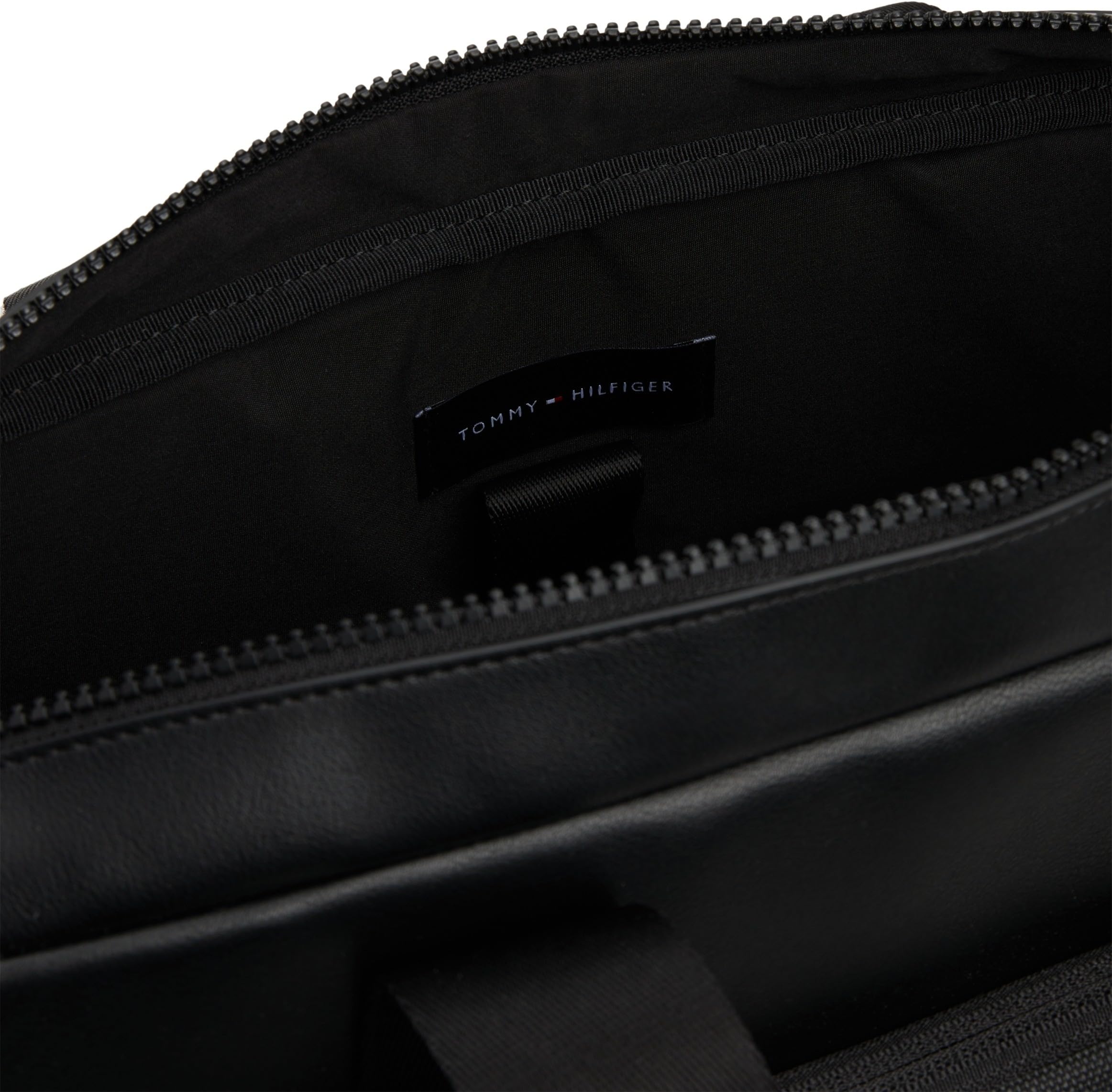 Tommy Hilfiger Men TH FOUNDATION COMPUTER BAG Black One Size