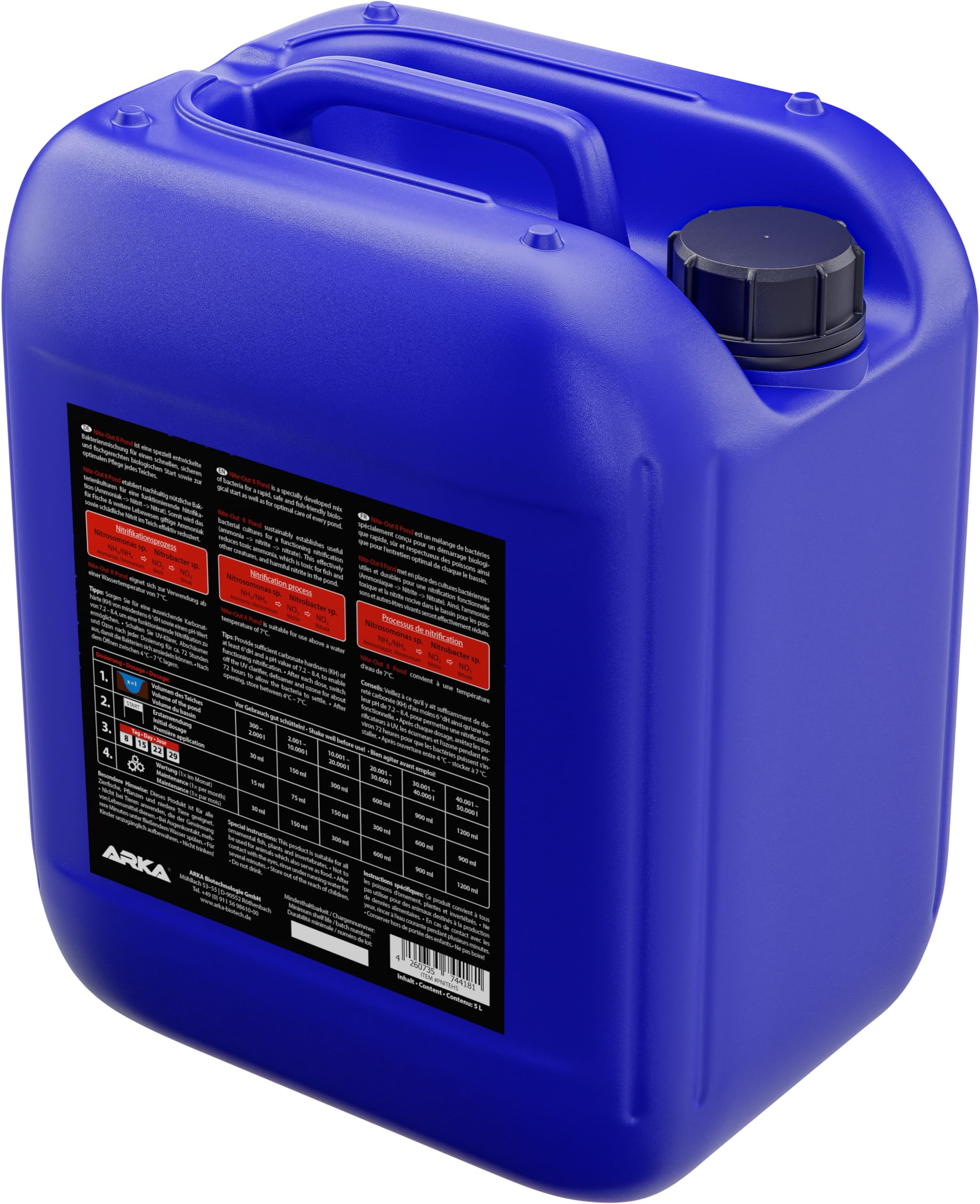 Bactéries de Démarrage pour Bassin 5000 ML - Nite-Out II Mise en Eau | contre turbidité et nitrites, paramètres instables, après traitement ou redémarrage, bassin de jardin, bassin à koïs