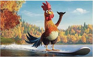 Chicken Flag, 59.84x36.22in Funny Banner Tapestry Double-Side Chicken Flag Funny Cool Wall Decor for Bedroom Guys College Room Home Office Parties Gifts Art Decoration Banner