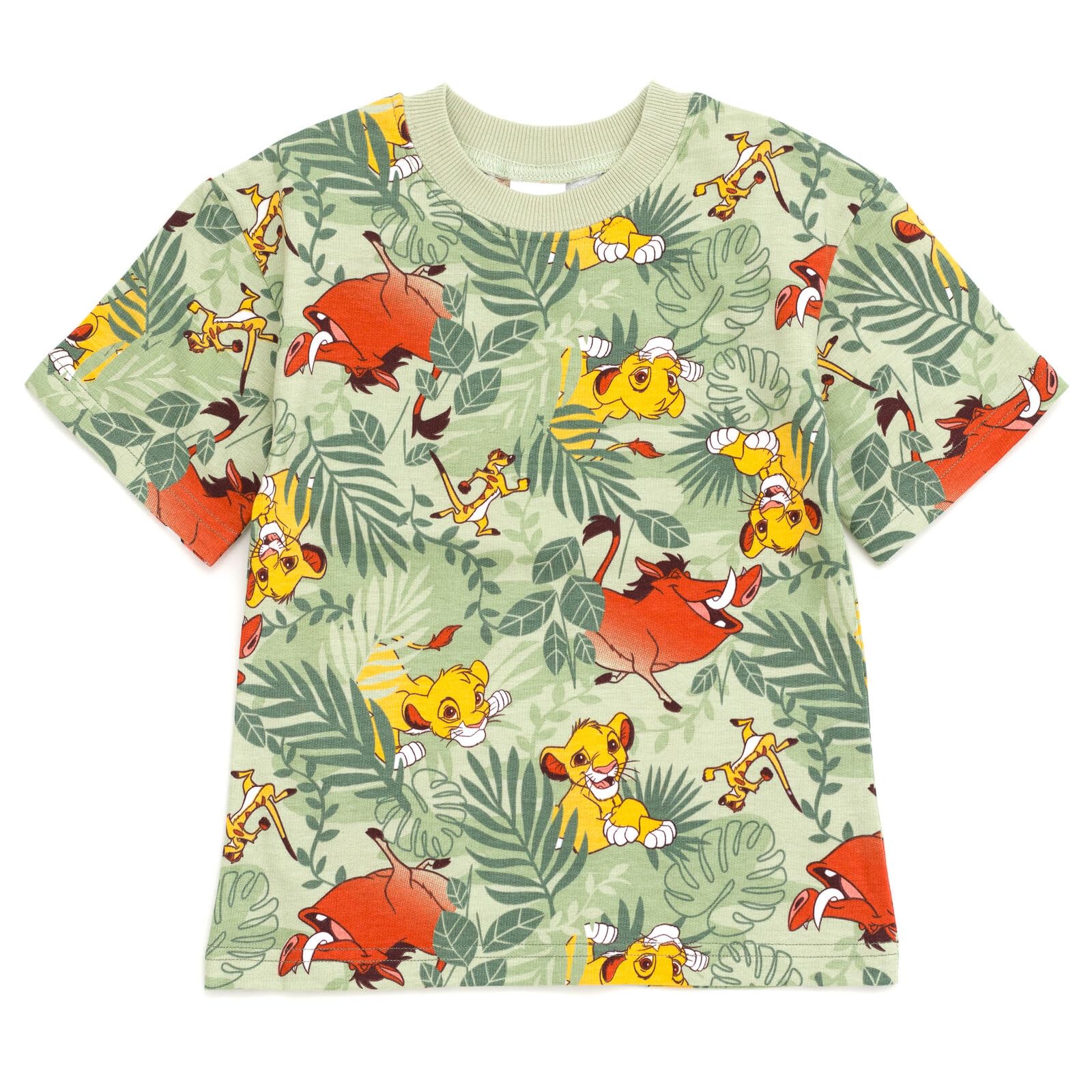 Disney Myszka Miki Król Lew Toy Story Cars French Terry T-shirt i szorty zestaw dla noworodków z dużym dzieckiem (12 miesięcy - 10-12), król lew, 7/8, Król Lew, 7-8
