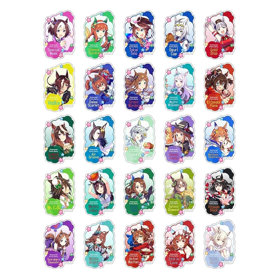 Amazon.co.jp: ウマ娘 プリティーダービー ダイカットステッカー