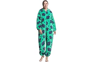Hippo Onesie Adult One Piece Pajamas Homewear Sleepwear Onesie Pajamas with Pocket Unisex Adult