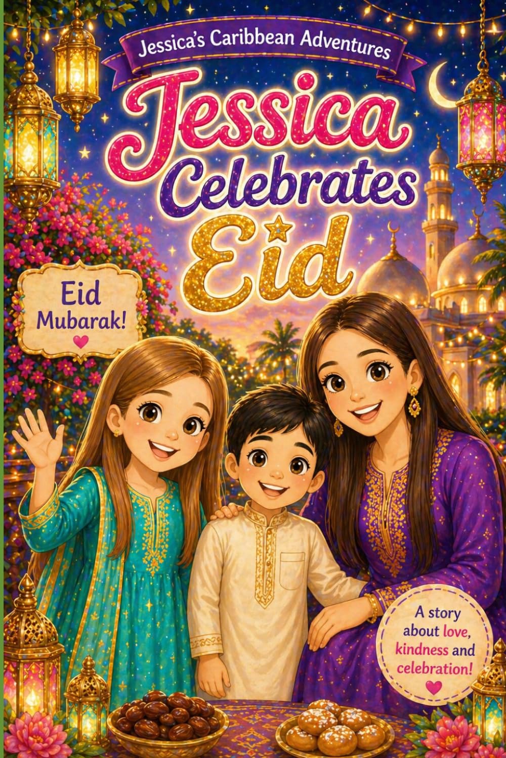Jessica Celebrates Eid: A Heartwarming Children's Picture Book About Family, Kindness, Sharing, and Eid al-Fitr (Jessica from London Adventure Series: Exploring Trinidad One Adventure at a Time)