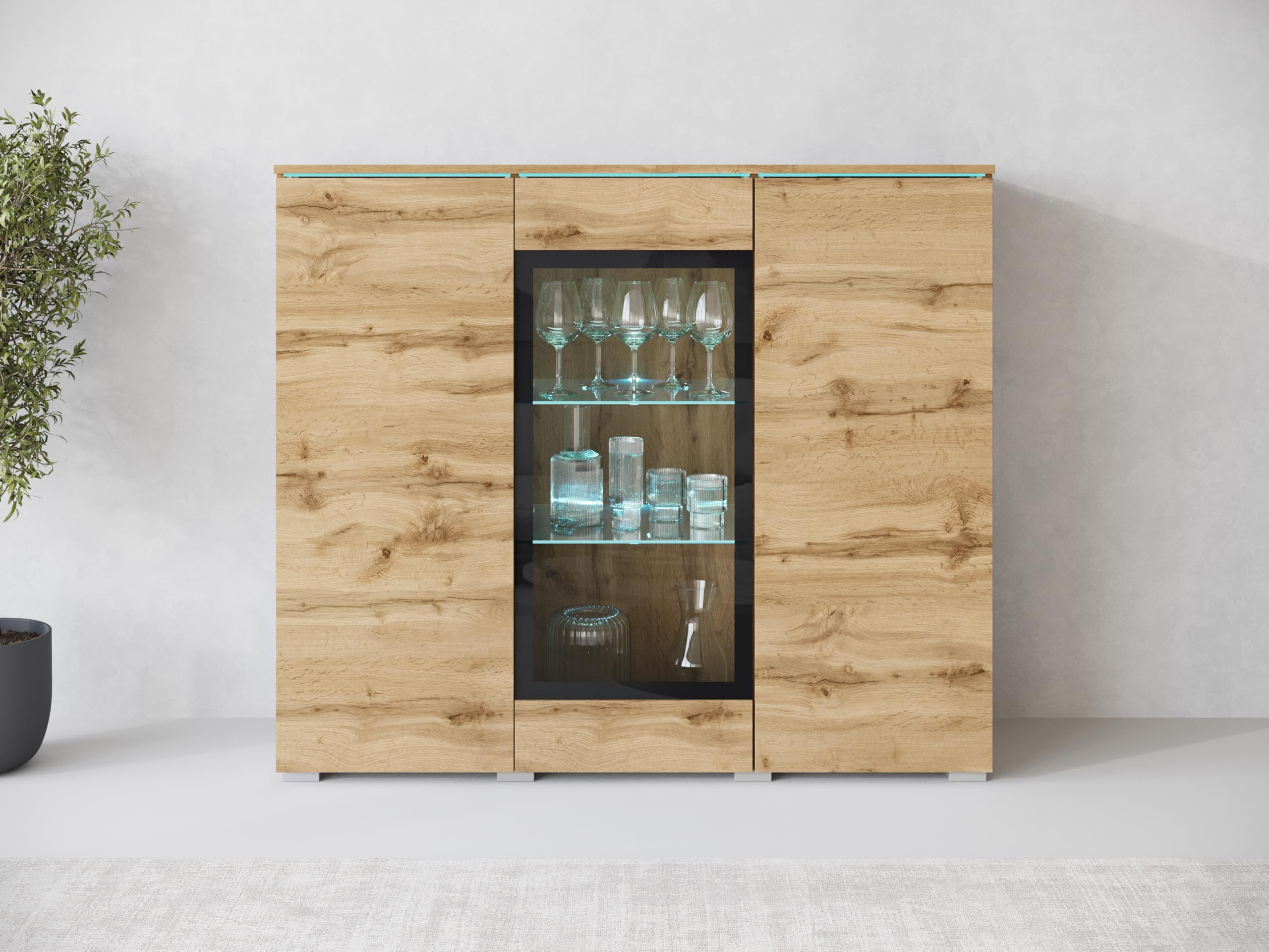 MINIO go for it - Kommode Veve Sideboard mit Glasstür